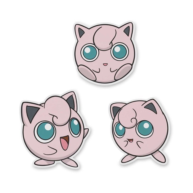 Jigglypuff Stickers (3-Pack)