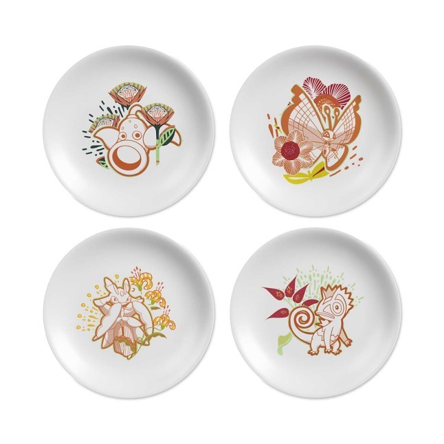 Floral Forest Pokémon Outdoor Dining Salad Plates (4-Pack)
