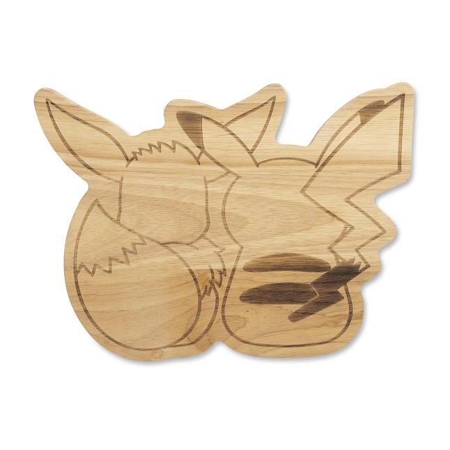 Pikachu & Eevee Pokémon Kitchen Wooden Cutting Board